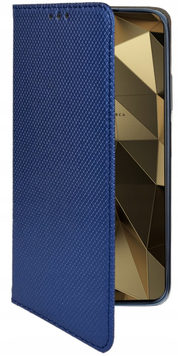 ETUI til REDMI NOTE 12 PRO PLUS SMART MAGNET BOOKETUI MARINEBLÅ + 9H GLAS