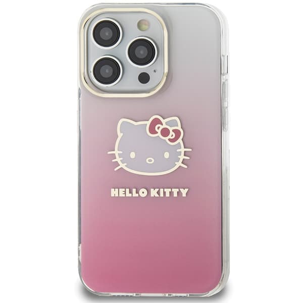 Hello Kitty HKHCP14XHDGKEP iPhone 14 Pro Max 6,7" rosa/rosa hårt skal IML Gradient Electrop Kitty Head