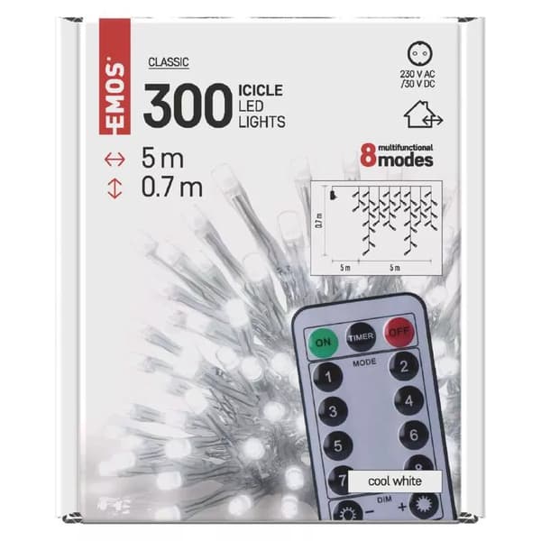 D4CC02 kedja, istappar, kallvit, IP44