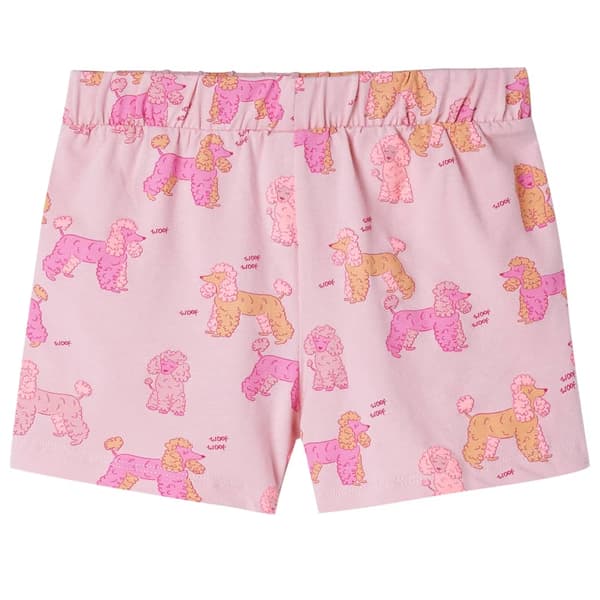 Barnpyjamas med kort ärm, ljusrosa, 128