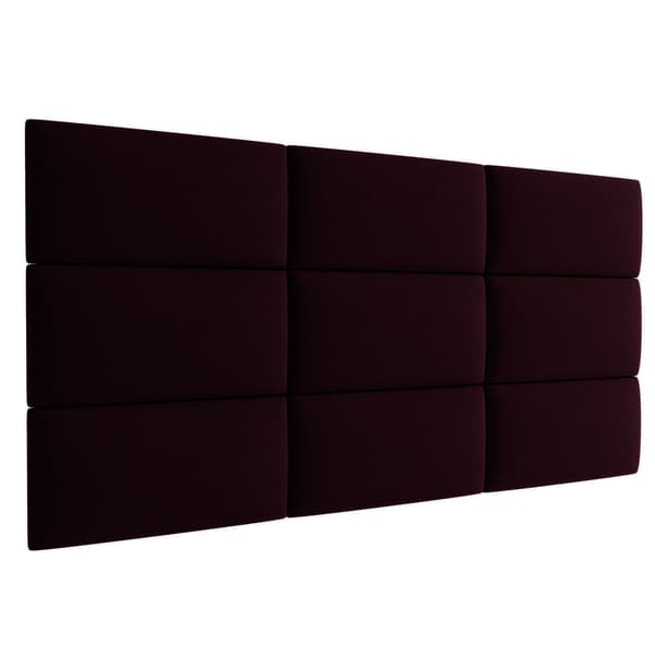 Polstret panel 30x20 Magic Velvet 2202 (Bordeauxrød)