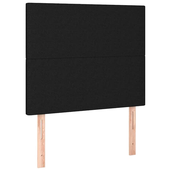 vidaXL sengestel uden madras sort 90x200 cm stof