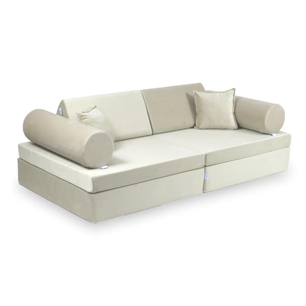 Montessori Comfort sammet ecru leksoffa