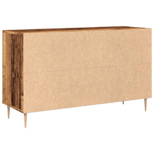 vidaXL kommode, antik træ, 100x36x60 cm, træbaseret materiale