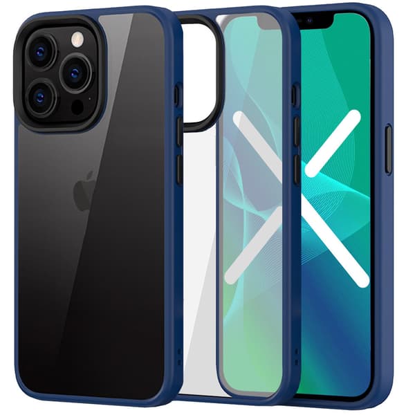 Fodral för iPhone 13 Pro, ERBORD Hybridskal, blå