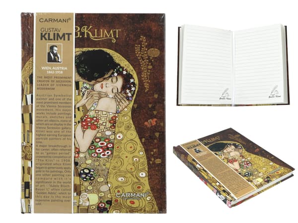 Carmani, notesbog - Gustav Klimt/Kysset