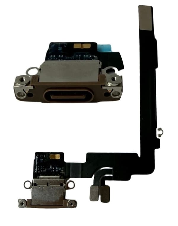 ORG USB-laddningskontakt original demontering iPhone 16 Pro Max (Desert Titan)