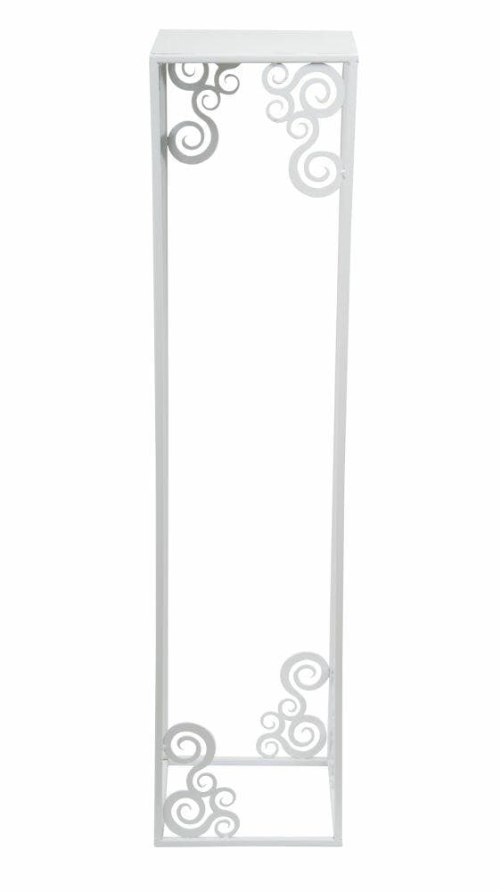 Modernt stående blomsterställ 80cm vitt