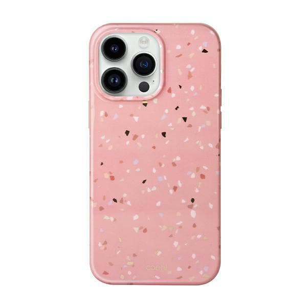 UNIQ Coehl Terrazzo-cover til iPhone 14 Pro Max, lyserød