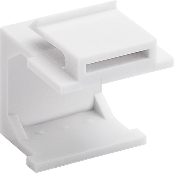 Sæt med 4, dæksel, Keystone-adapter, hvid