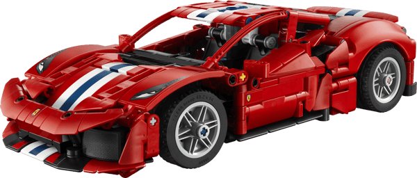LEGO Technic Ferrari 488 PISTA Bilsæt 882 Dele (42235)
