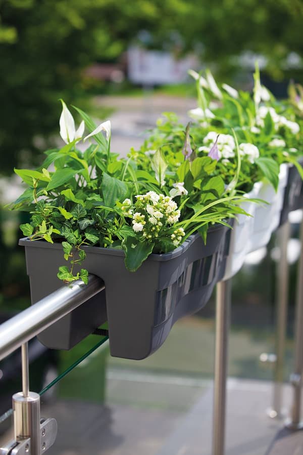 Wave 60 Räcke Planterlåda | Mörkgrön