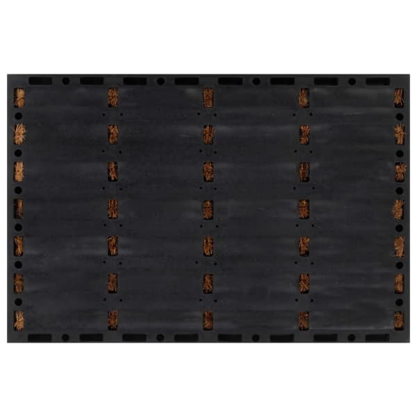 vidaXL dørmåtte, rektangulær, 40x60 cm, gummi og kokosfiber