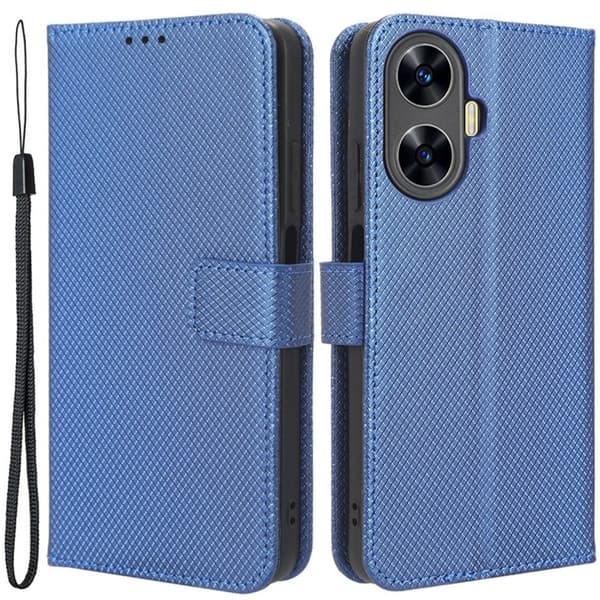 Realme C55 Flipfodral, Plånbok, Smart Magnet, Blå