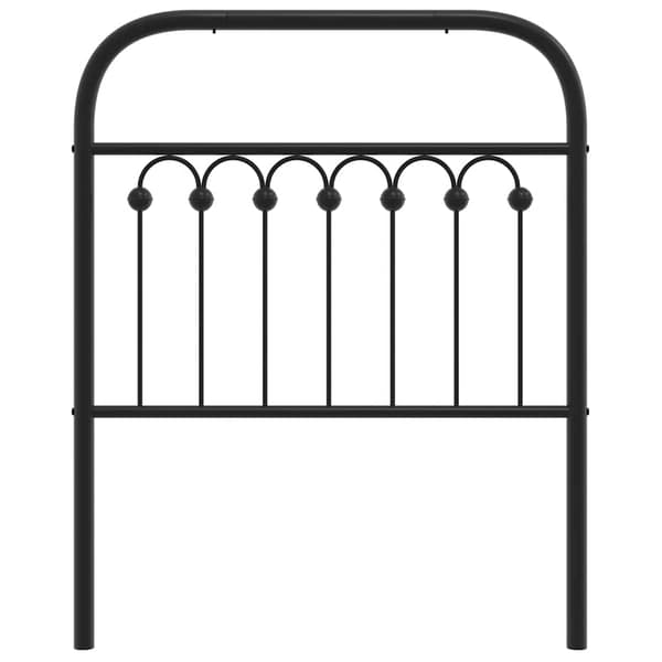 vidaXL metalsengegavl sort 75 cm