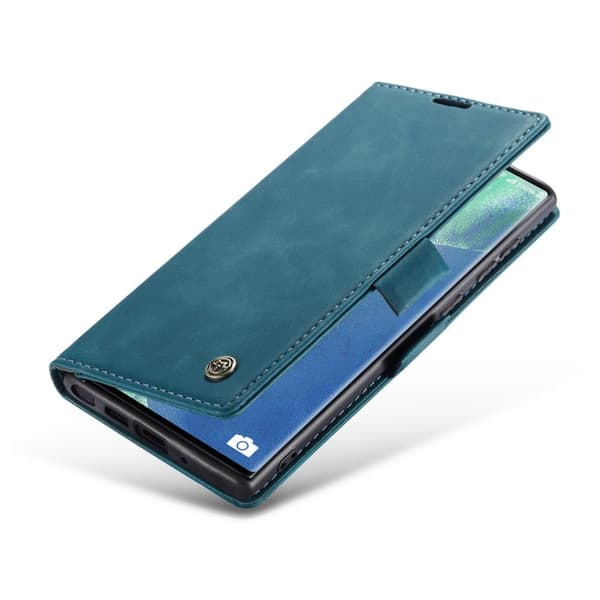 CASEME Etui til Samsung Galaxy Note 20 Ultra, Læderpung, Grøn