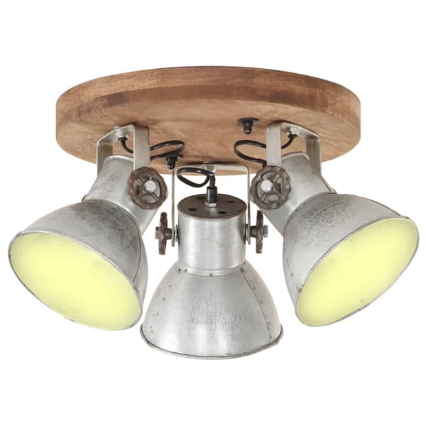 vidaXL industriel pendellampe, 25 W, sølv, 42x27 cm, E27