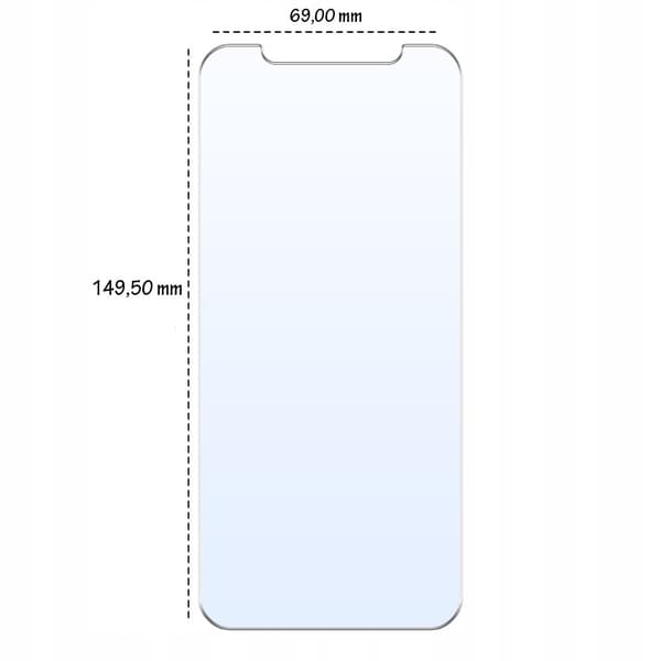 3x Härdat glas för Apple iPhone Xs Max Glas 9H | 3-pack