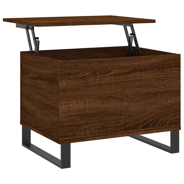 vidaXL sofabord brunt egetræ 60x44,5x45 cm