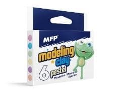 Pastelplasticine 6 farver 100g