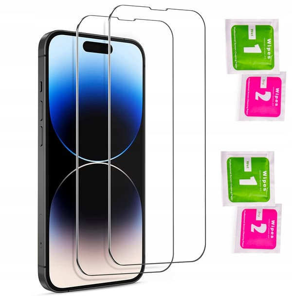 KLART SLIMT ETUI TRANSPARENT IPHONE 14 PRO + GLAS