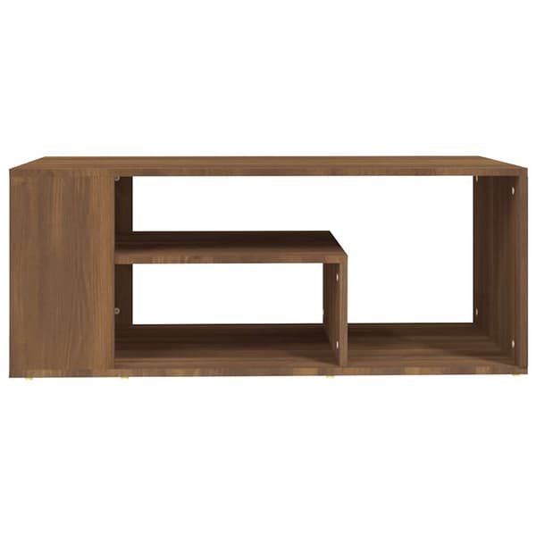 vidaXL sofabord brunt egetræ 100x50x40 cm