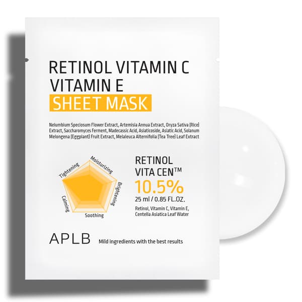 APLB RETINOL C-vitamin E-vitamin Sheet Mask 25ml