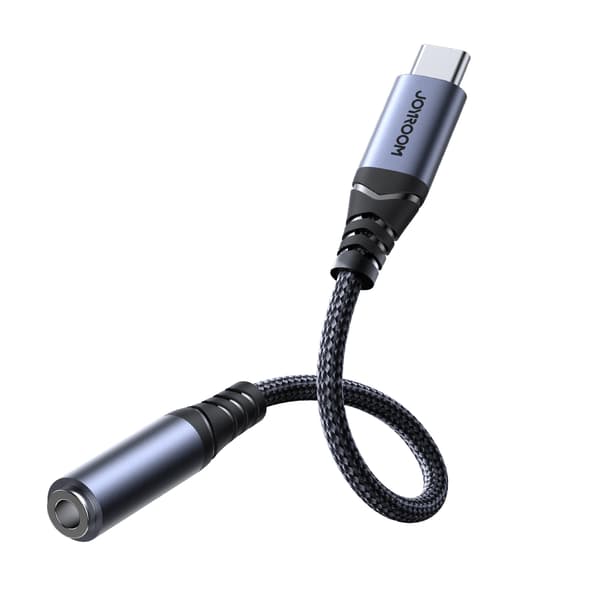 USB-C - 3,5 mm:n miniliitäntäinen DAC-sovitin, musta