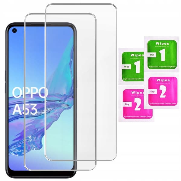 2x Härdat glas för Oppo A53 2020 / Oppo A32 glas 9H | 2-pack