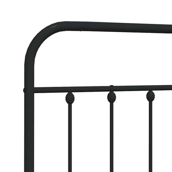 vidaXL metalsengegavl sort 135 cm