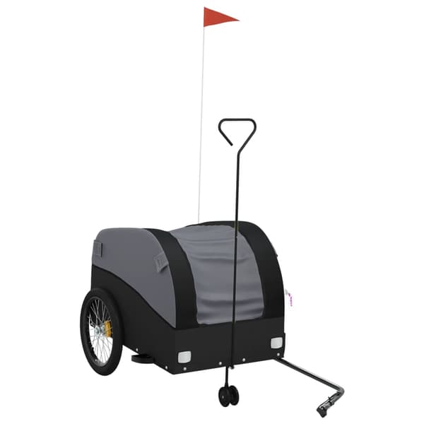 vidaXL cykelanhænger, sort, 45 kg, jern