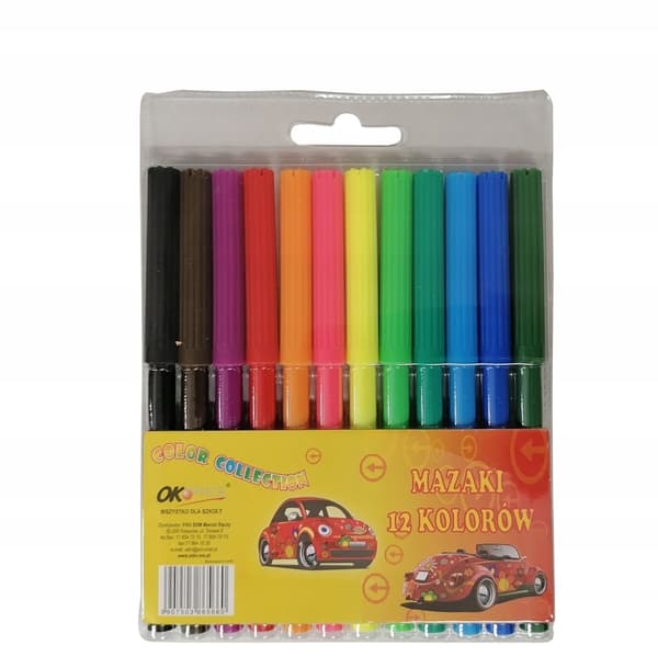 Tuschpenne 12 farver
