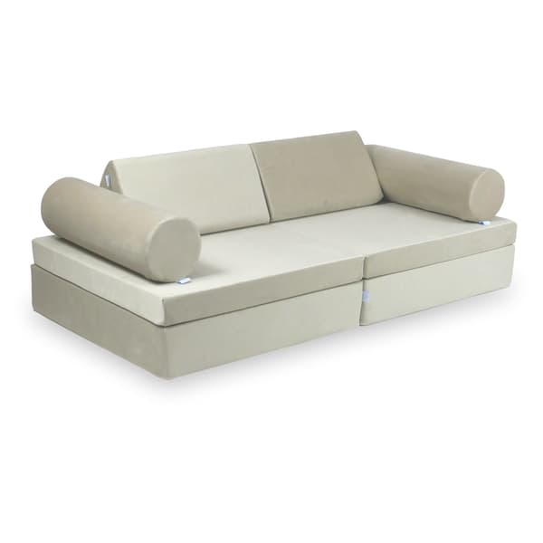 Montessori Comfort sammet ecru leksoffa