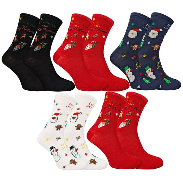 God Jul Herr Julstrumpor Set med 5-pack 42-46