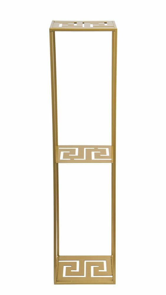 Modern stående blomställning 100 cm guld