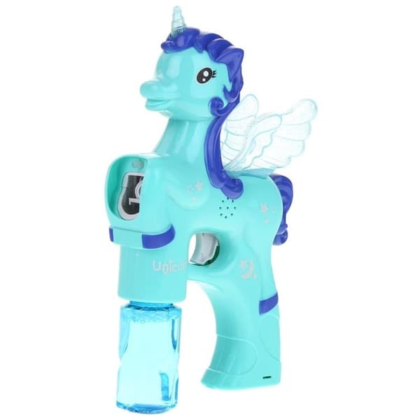 Bubbelpistol, Bubbelmaskin, Enhörningshäst - Blå