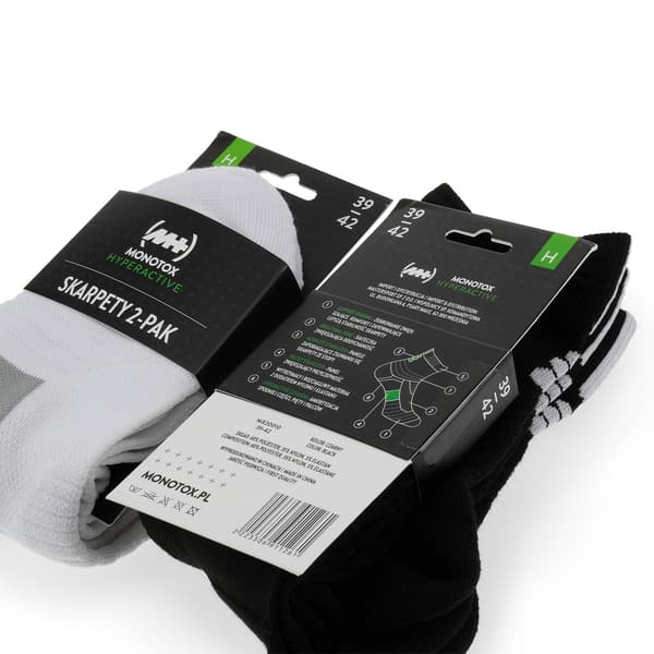 Rea - Monotox Hyperaktiva Strumpor Vita 2-pack (MX20009) 39-42