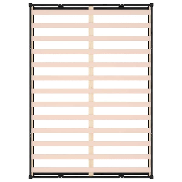 vidaXL sengestel sort 120x190 cm massivt træ