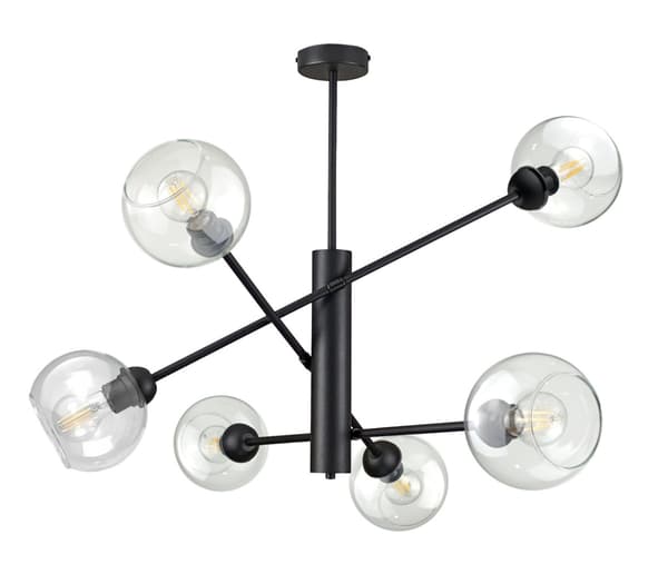 Taklampa 6xE27 ILLUMO CLEAR