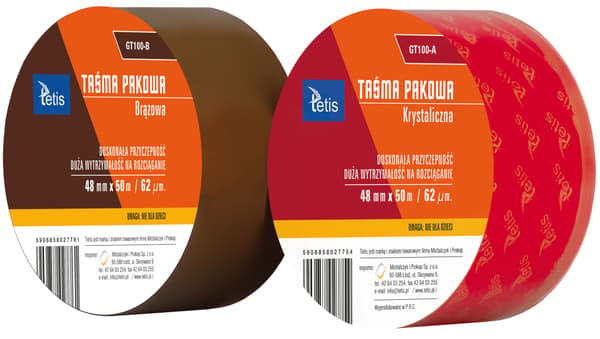 Brun pakketape. 48mmx50mx62.