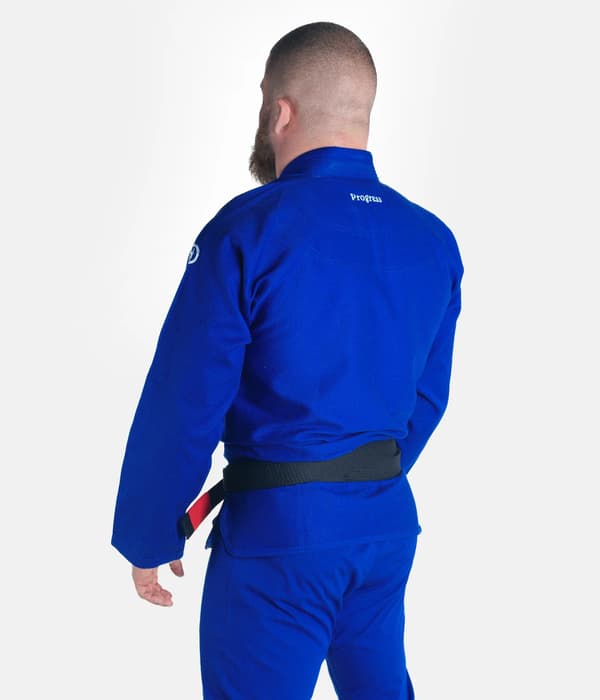 Progress Kimono/Gi BJJ Herr The Academy Blå + Vitt Bältesset A3