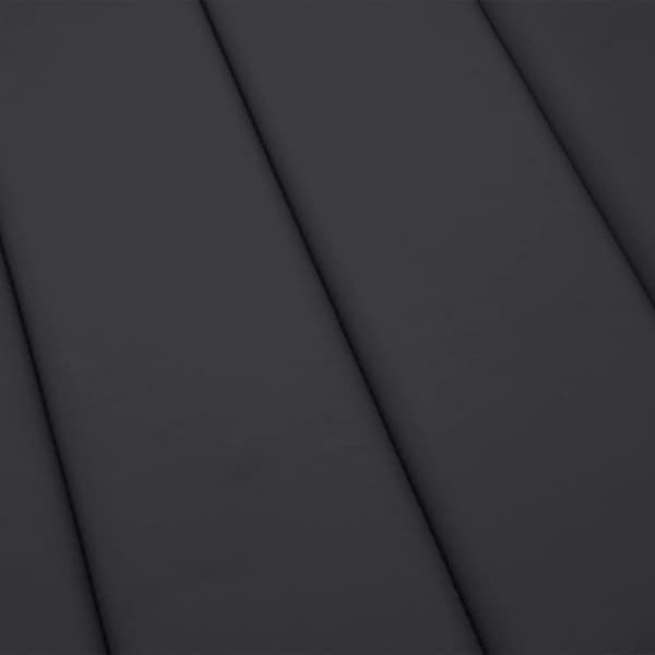 vidaXL Liggestolshynde, Sort, 200x60x3 cm, Stof