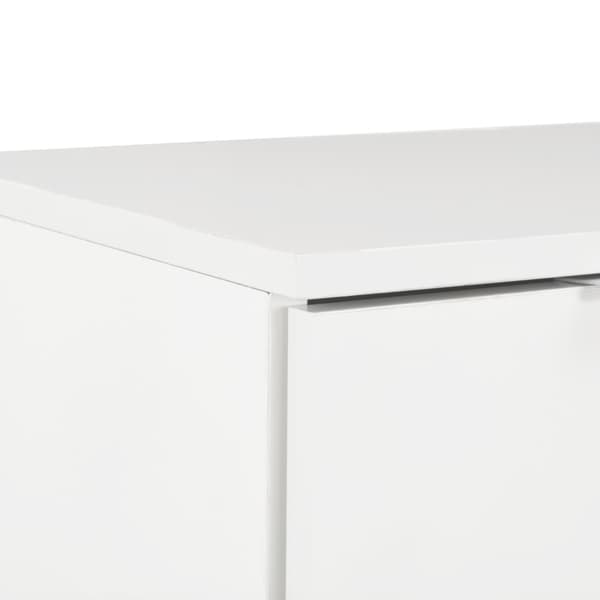 vidaXL kommode højglans hvid 71 x 35 x 76 cm spånplade