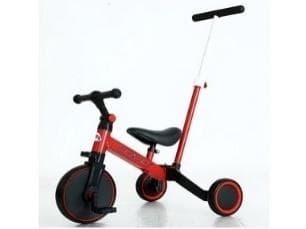 Rød trehjulet cykel