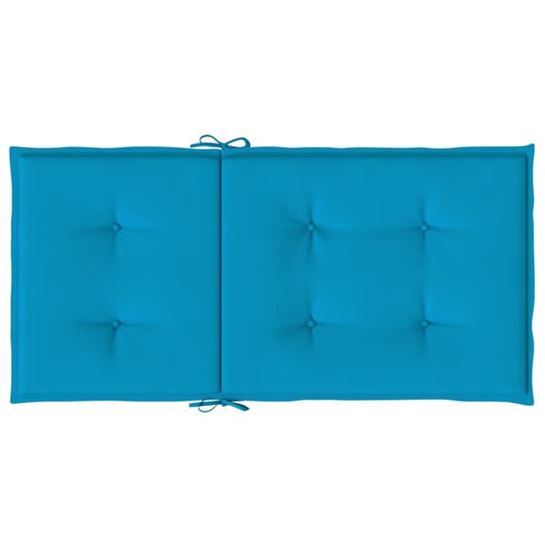 vidaXL Trädgårdsdynor, set om 2, blå, 100x50x3 cm