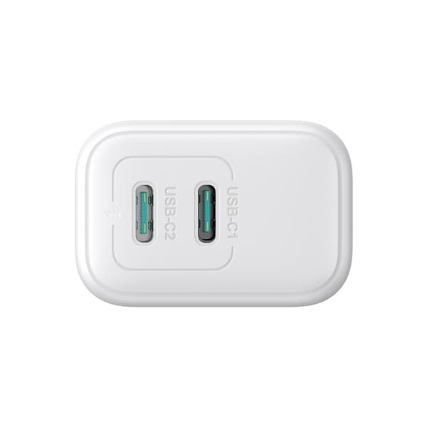 2x USB-C 20W PD QC 3.0 Väggladdare - Vit