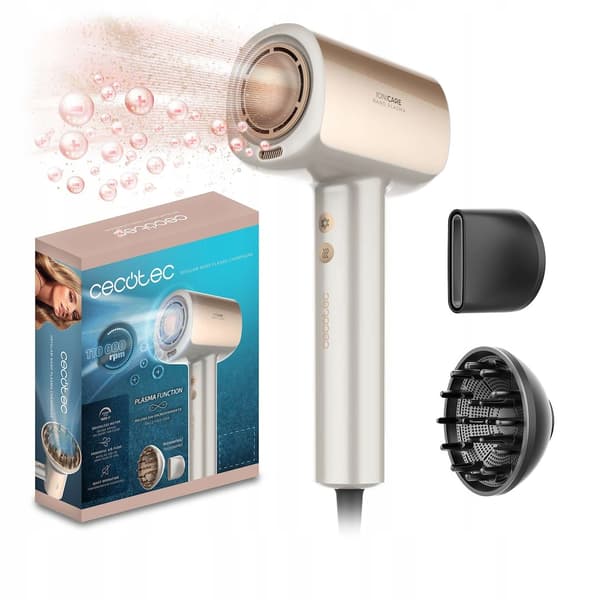 Cecotec DryGlam Nano Plasma Champagne Hårtørrer
