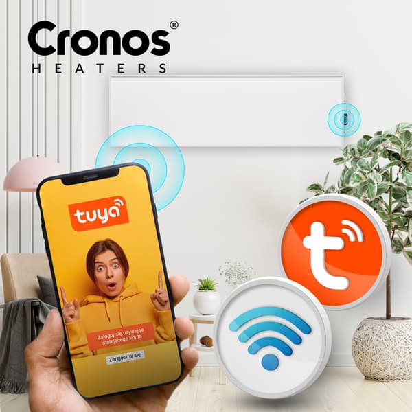 IR-lämmityspaneeli CRONOS Synthelith PRO CRP-330TWP Valkoinen