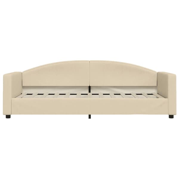 vidaXL Bäddsoffa krämfärgad 80x200 cm tygklädd
