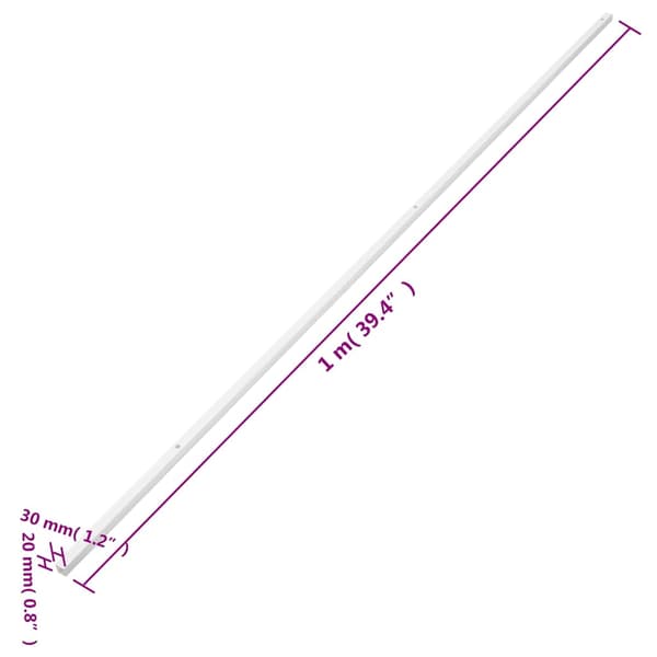 vidaXL Elrör, 30x20 mm, 10 m, PVC